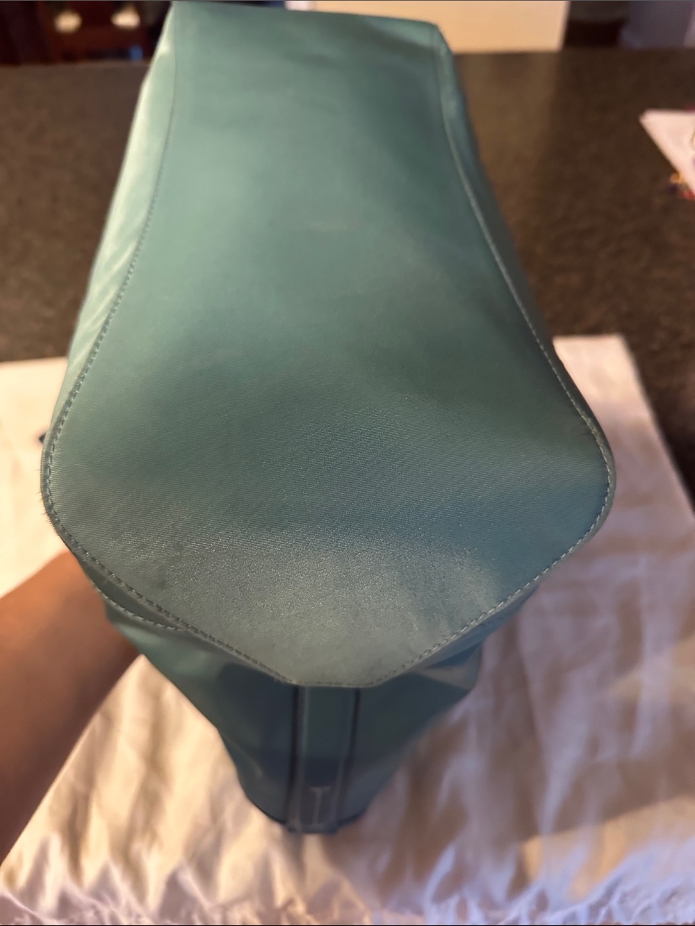 Coach Ellis Teal and Navy Nylon Tote CA208 - Picture 7 of 16